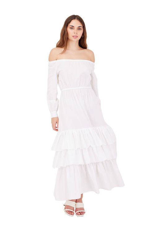 Vestido Largo Marfil Sunflower