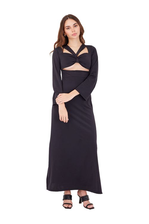 Vestido Largo Negro Sienna