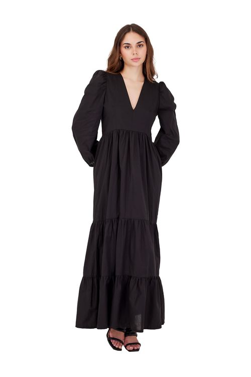 Vestido Largo Negro Glory