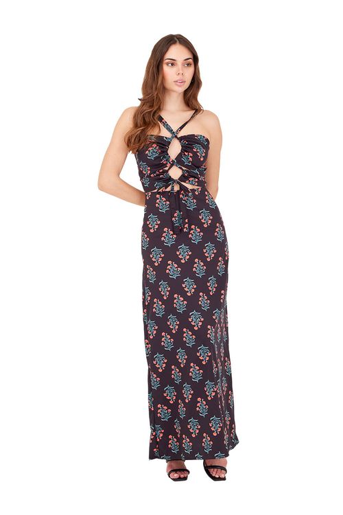 Vestido Largo Vine Negro Delirium