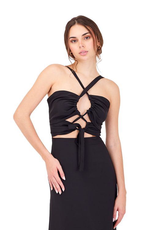 Vestido Largo Negro Delirium