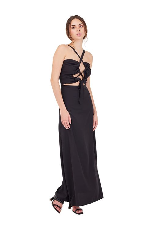 Vestido Largo Negro Delirium