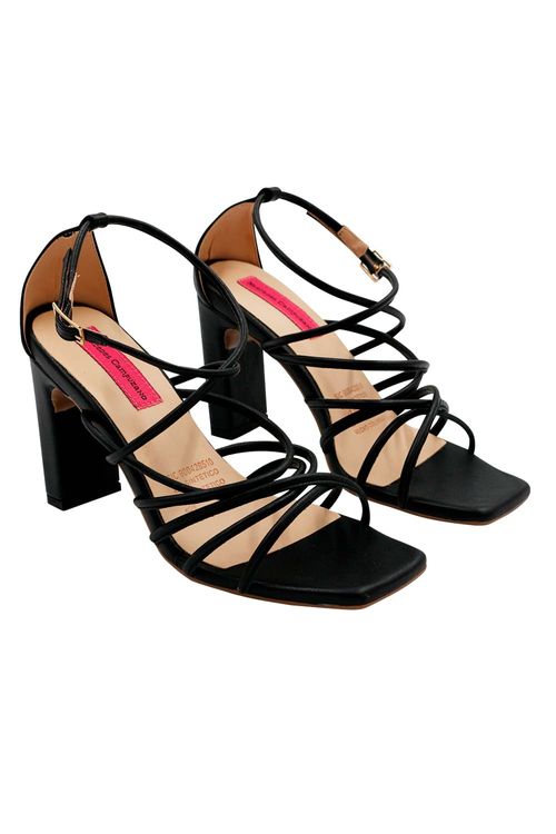 Sandalia Tacon Negro Lili