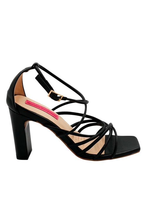 Sandalia Tacon Negro Lili