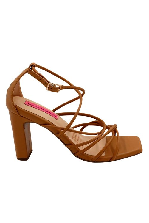 Sandalia Tacon Beige Lili
