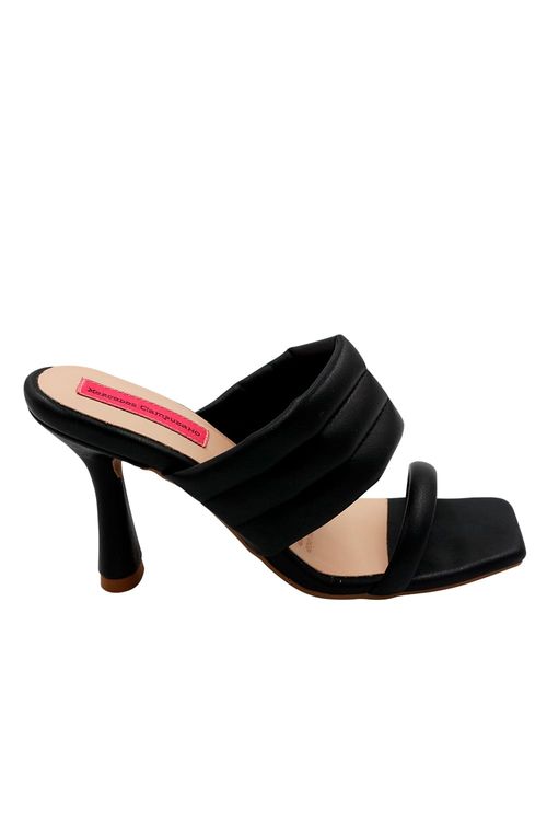 Sandalia Tacon Negro Belladonna