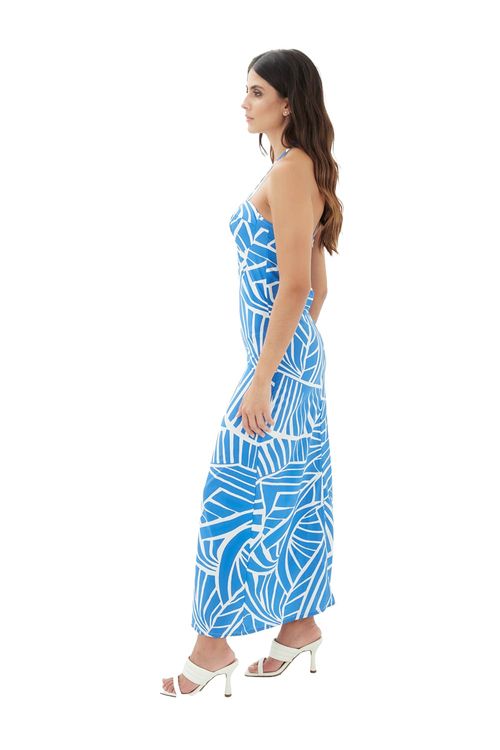 Vestido largo suspiros azul  Entresueños