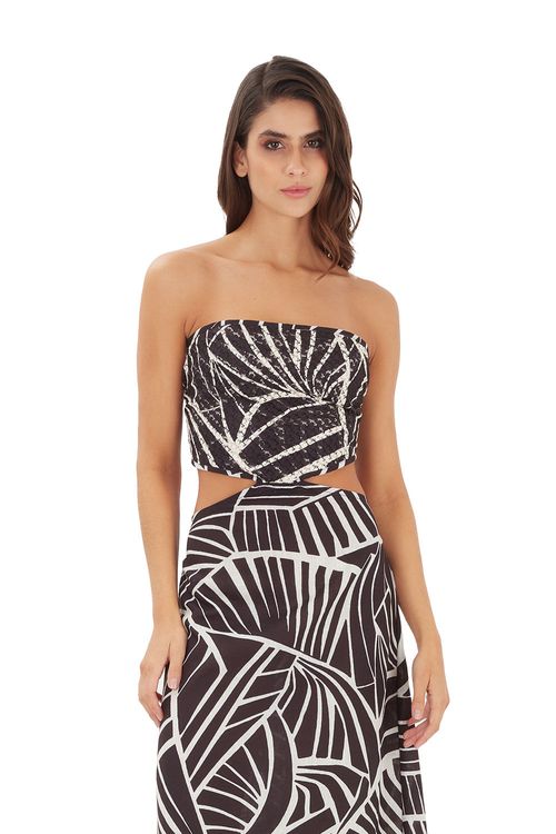 Vestido largo suspiros negro Creative Craf