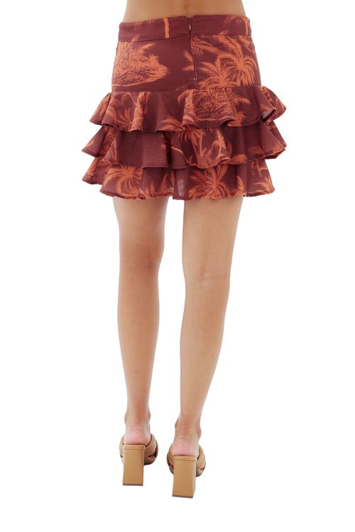 Falda corta mare terracota  Effie