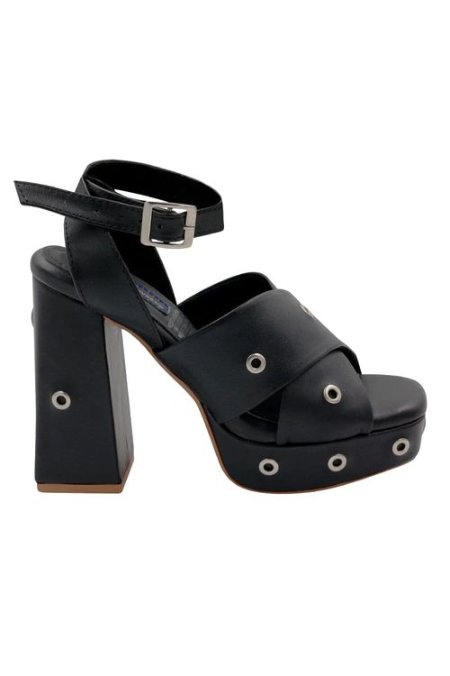 Sandalia Tacon Negro para mujer Ariella