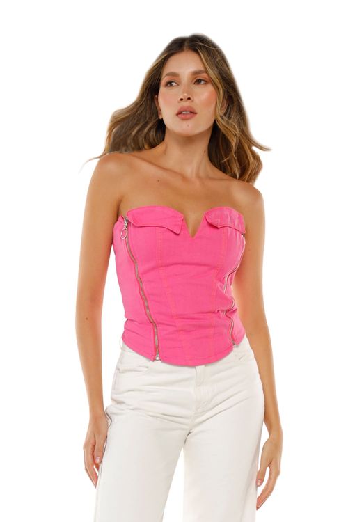 Top Rosado para mujer Amazonia
