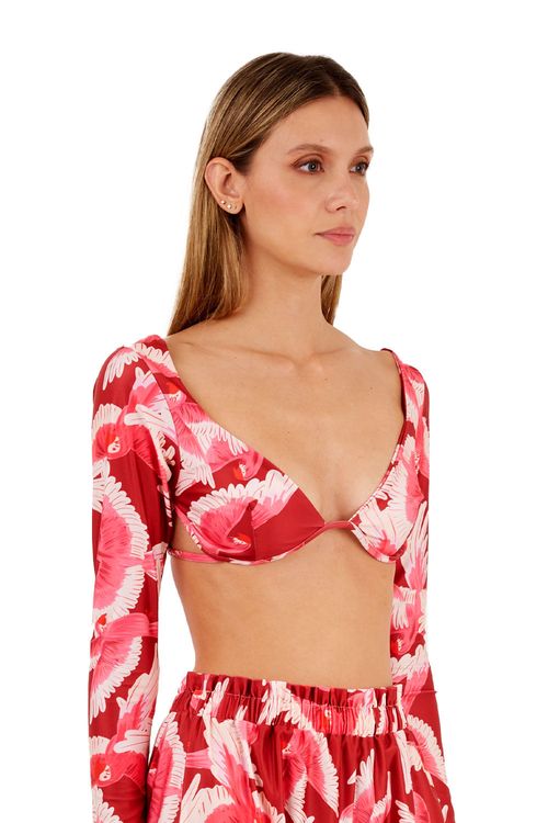 Top Estampado Rojo para mujer Renata