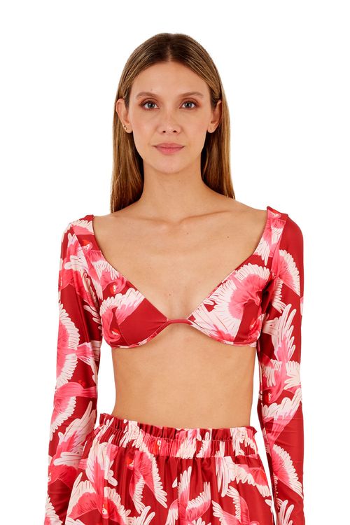Top Estampado Rojo para mujer Renata
