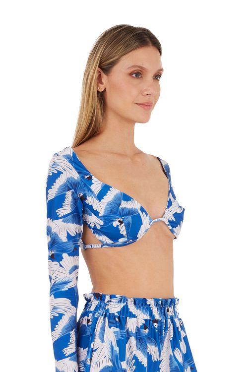 Top Estampado Azul para mujer Renata