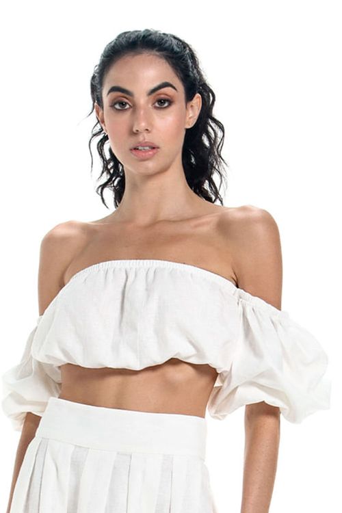 Top  Marfil para mujer Cardo