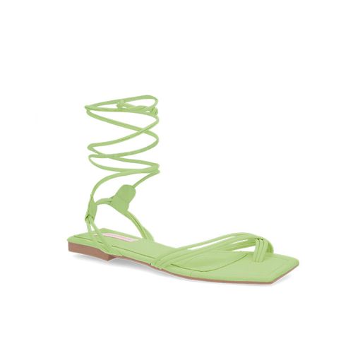 Sandalia Plana Verde para mujer Amber
