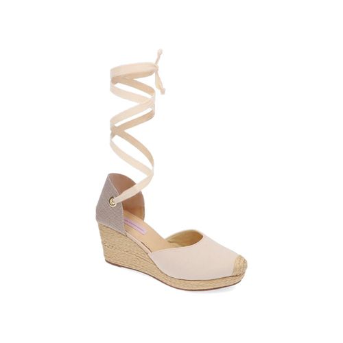 Spadrilla plataforma beige para mujer kiri