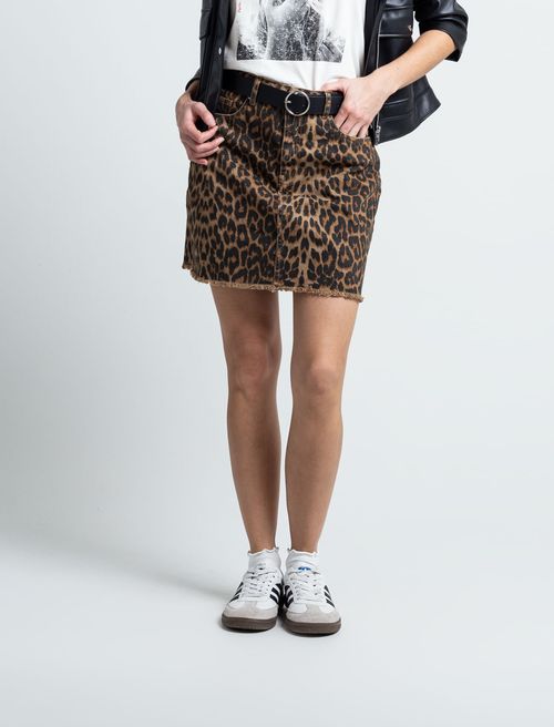 Falda de animal print
