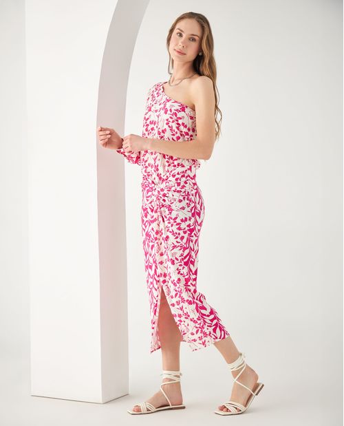 Camisa con estampado de flores para mujer