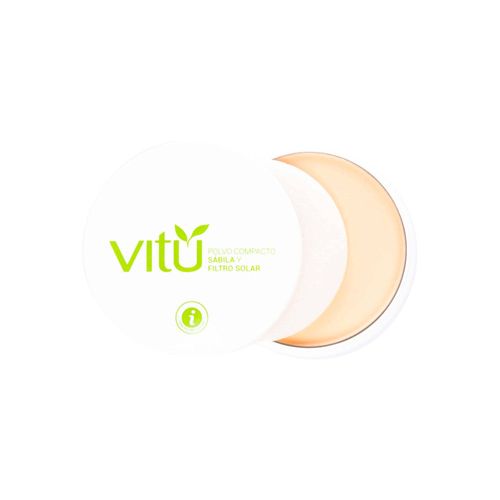 Polvo Vitú Compacto Sábila Y Filtro Solar