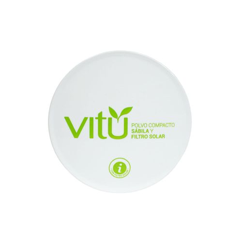 Polvo Vitú Compacto Sábila Y Filtro Solar