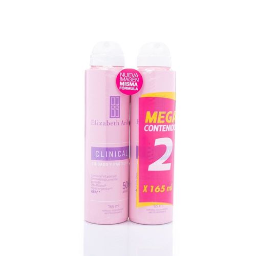 Desodorante Elizabeth Arden Clinical En Aerosol 165ml X2 uds.