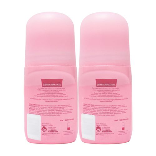 Promoción Elizabeth Arden Desodorante Classic Roll On 50ml x2 und