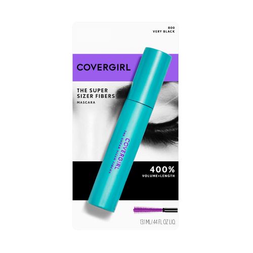 Pestañina Covergirl Supersizer Fibers Lavable Negra