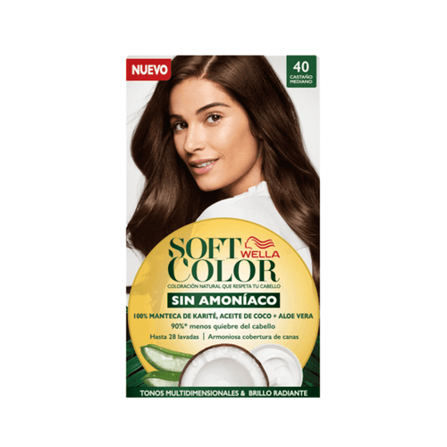 Tintura Soft Color Semi-Permanente Castaño Mediano 40