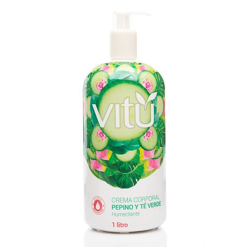 Loción Vitú Corporal Pepino Y Té Verde 1L