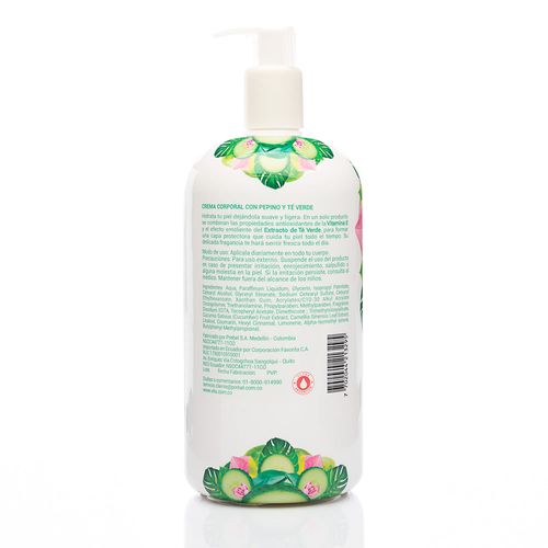 Loción Vitú Corporal Pepino Y Té Verde 1L