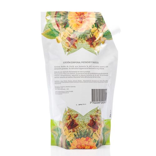 Loción Vitú Corporal Pistacho Y Nueces En Doypack