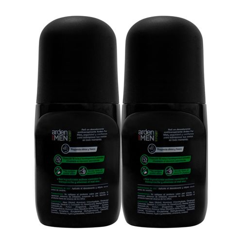 Promoción Arden For Men Desodorante Sport Roll On 50ml x2 und