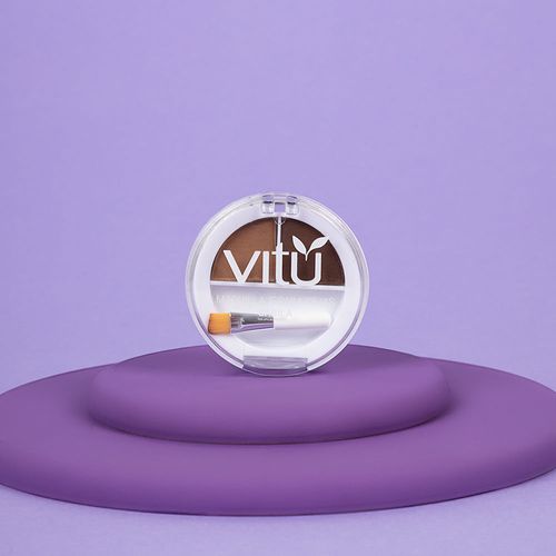 Sombras Vitú Para Cejas Sábila Tono Café