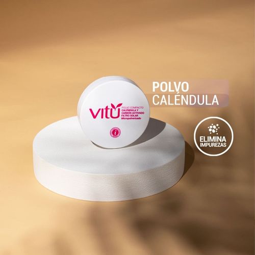 Polvo Vitú Calendula Espejo Tono 1 Macadamia 12gr