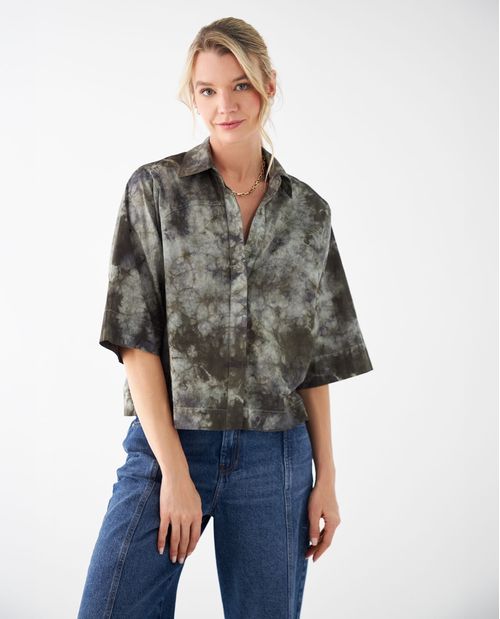 Camisa manga corta para mujer