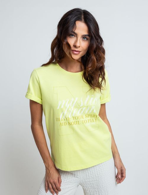 Camiseta estampada en frente
