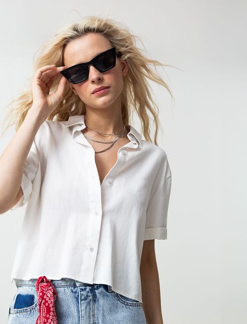 Camisa manga corta con guardapolvo