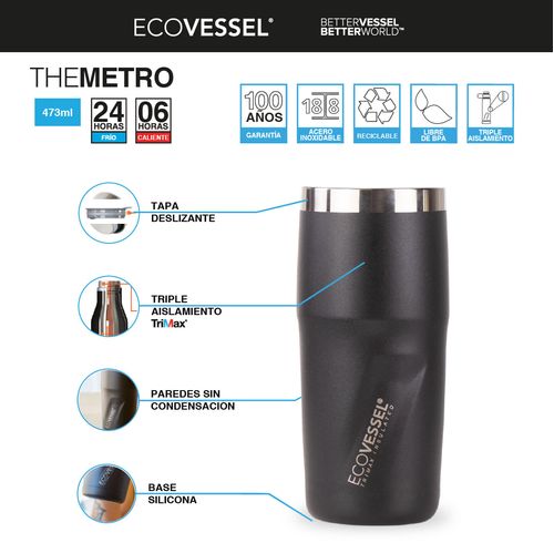Vaso Térmico Ecovessel Metro 473 ml