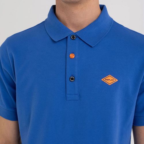 Polo Manga Corta Para Hombre Stretch Piquet Replay