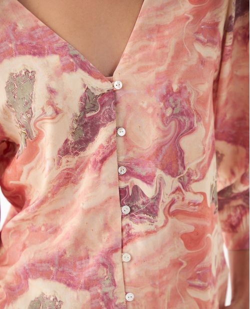 Camisa manga 3/4 para mujer