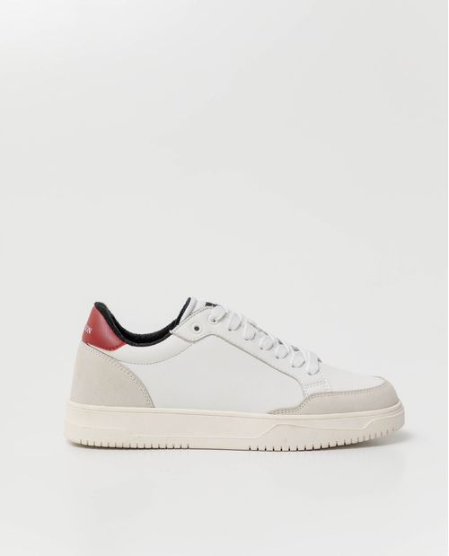 Tenis de Hombre en Cuero, Tipo Basket - Cuero Plena Flor + Cuero Gamuzado