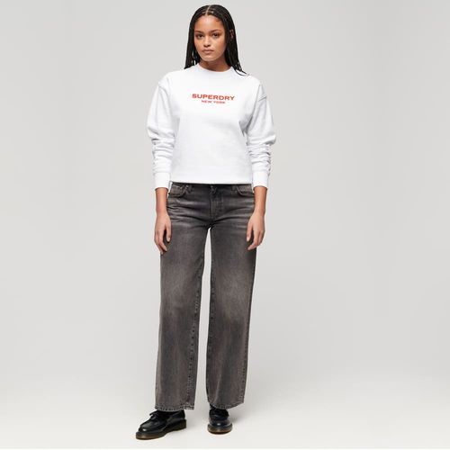 Buzo Cerrado Para Mujer Sport Luxe Loose Crew Sweat Superdry