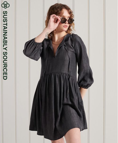 Vestido Corto Para Mujer Ls Tencel Dress Superdry