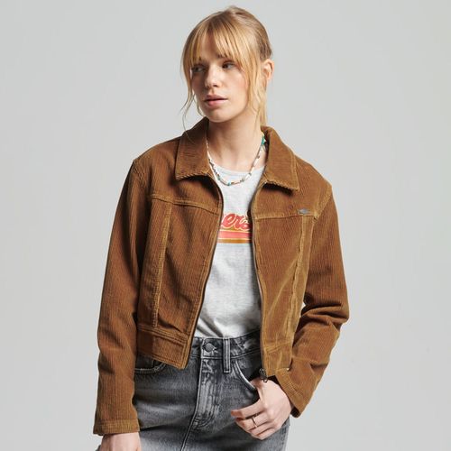 Chaqueta Casual Para Mujer Vintage Cropped Cord Superdry
