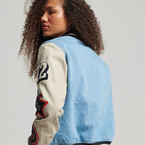 Chaqueta Denim Para Mujer Vintage Varsity Superdry