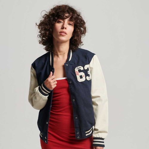 Chaqueta Denim Para Mujer Vintage Varsity Superdry