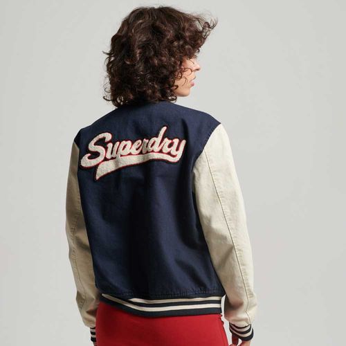 Chaqueta Denim Para Mujer Vintage Varsity Superdry