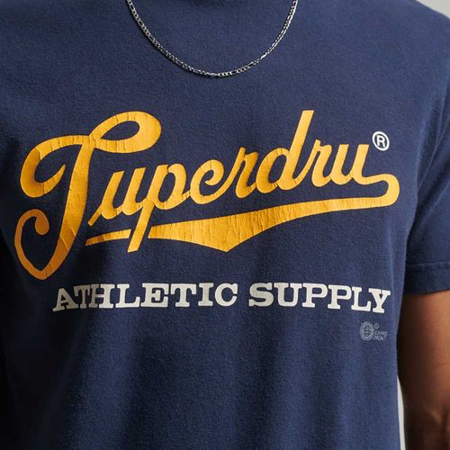 Camiseta Para Hombre Vintage Scripted College Superdry