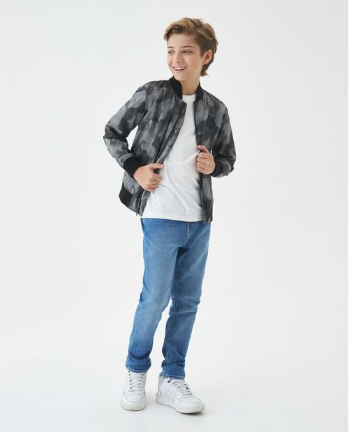 Chaqueta de Niño, Tipo Bomber - Maxi Print Camuflado